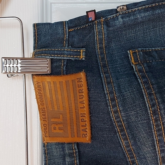 Vintage Polo Ralph Lauren Snap Front Jeans with Leg Slit.  Size 10. - Picture 6 of 8
